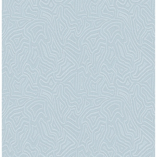 Hollenback Light Blue Dotted Abstract Wallpaper