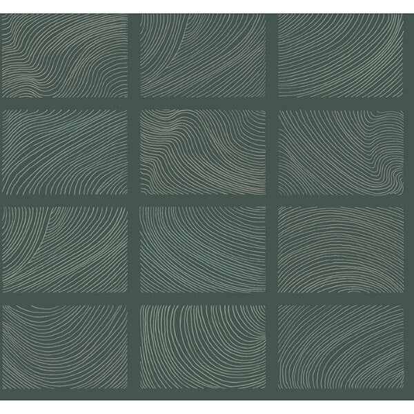 Bronson Evergreen Topography Wallpaper