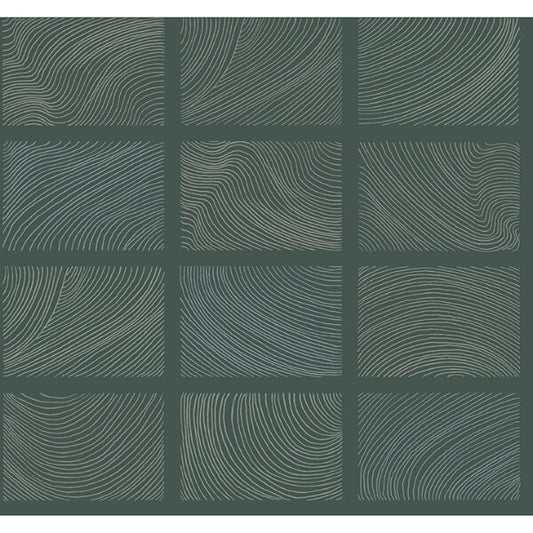 Bronson Evergreen Topography Wallpaper