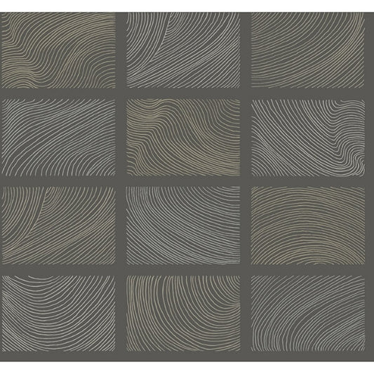 Bronson Slate Topography Wallpaper