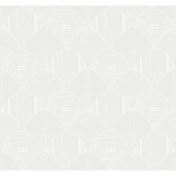 Meyberg Silver Geometric Wallpaper