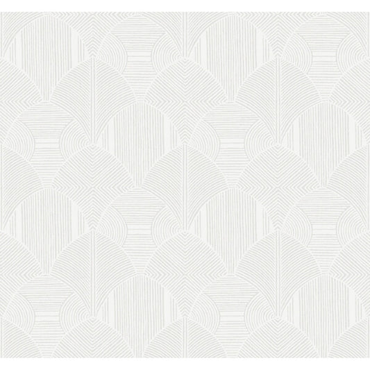 Meyberg Silver Geometric Wallpaper