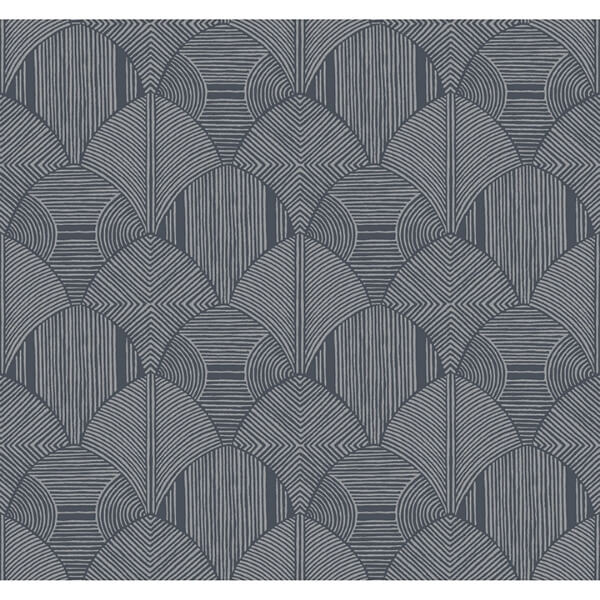 Meyberg Blue Geometric Wallpaper