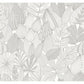 Mathias Grey Botanical Wallpaper