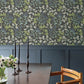 Mildred Charcoal Botanical Trail Wallpaper