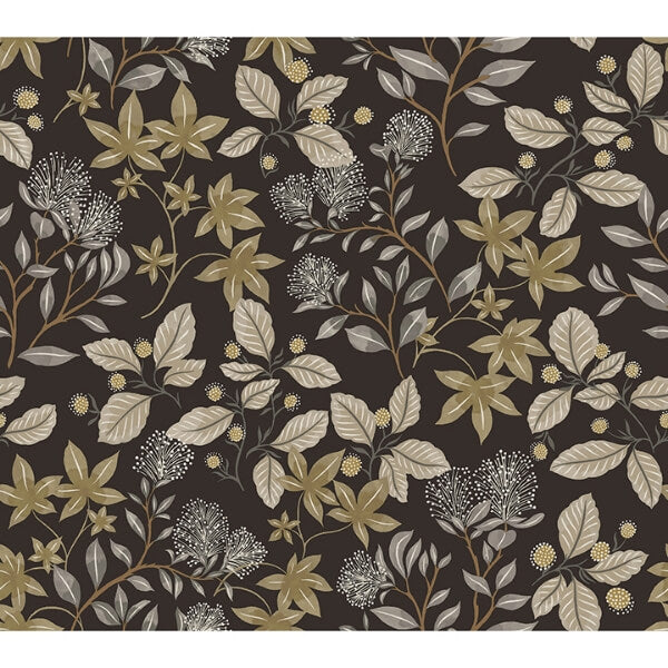 Mildred Black Botanical Trail Wallpaper