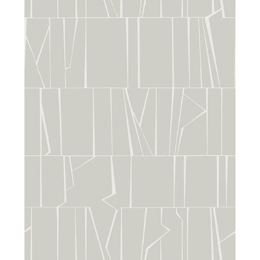 Huntington Silver Geometric Stripe Wallpaper