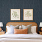 Huntington Indigo Geometric Stripe Wallpaper
