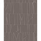 Huntington Chocolate Geometric Stripe Wallpaper