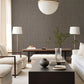 Huntington Chocolate Geometric Stripe Wallpaper