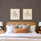Huntington Chocolate Geometric Stripe Wallpaper
