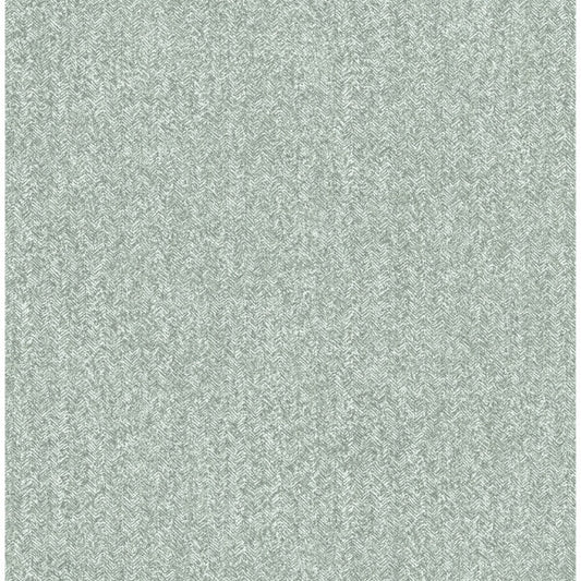 Ashbee Green Faux Tweed Wallpaper