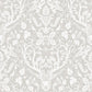 Kiwassa Grey Antler Damask Wallpaper