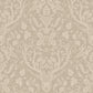 Kiwassa Light Brown Antler Damask Wallpaper