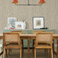 Kiwassa Sage Antler Damask Wallpaper