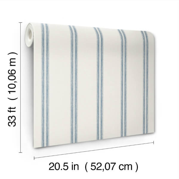 Johnny Blue Stripes Wallpaper