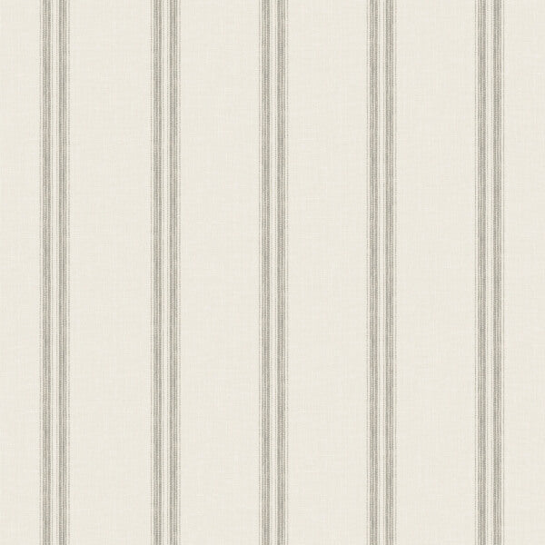 Johnny Charcoal Stripes Wallpaper