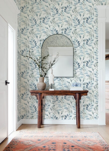 Pinnate Blue Leaves Wallpaper