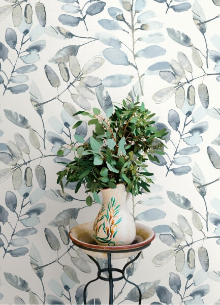 Pinnate Blue Leaves Wallpaper