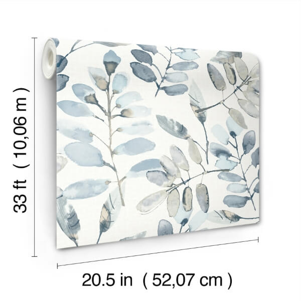 Pinnate Blue Leaves Wallpaper