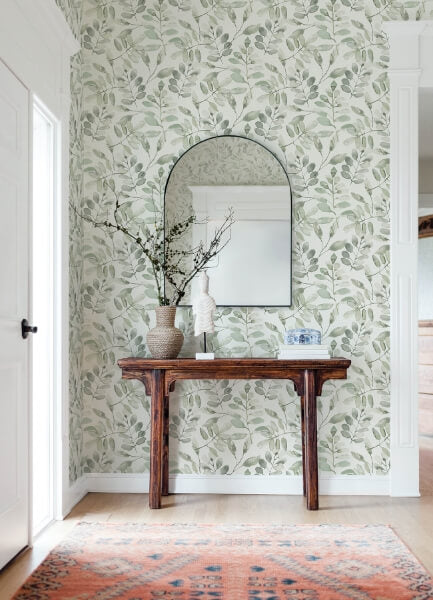 Pinnate Green Leaves Wallpaper