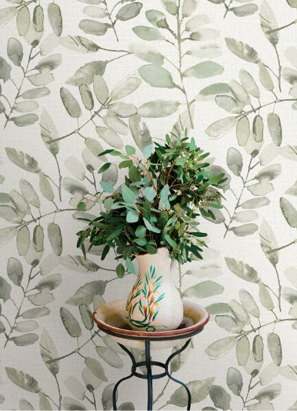 Pinnate Green Leaves Wallpaper
