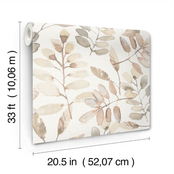 Pinnate Salmon Leaves Wallpaper