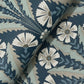 Tap Root Dark Blue Floral Damask Wallpaper