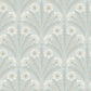 Tap Root Light Blue Floral Damask Wallpaper
