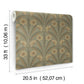 Tap Root Green Floral Damask Wallpaper