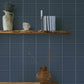 Auberge Dark Blue Plaid Wallpaper