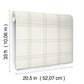 Auberge White Plaid Wallpaper