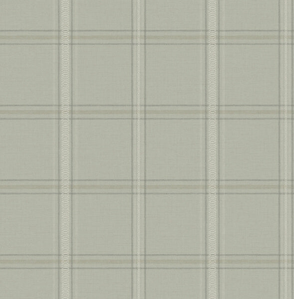Auberge Sage Plaid Wallpaper