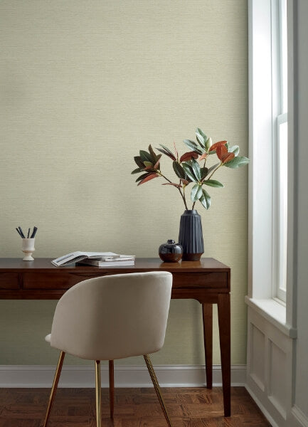 Agave Neutral Faux Grasscloth Wallpaper