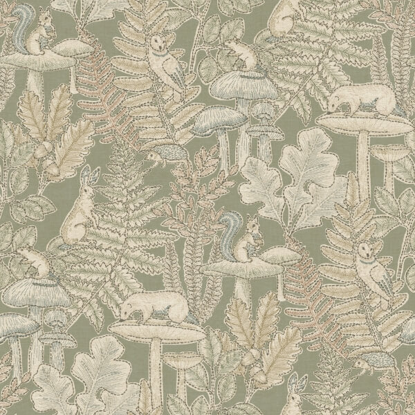 Holt Sage Woodland Wallpaper