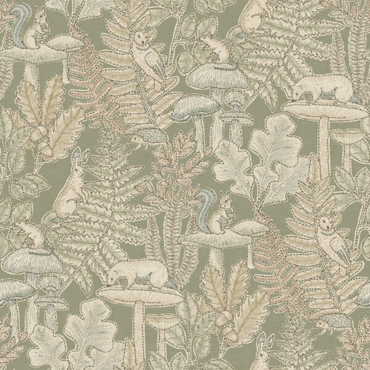 Holt Sage Woodland Wallpaper
