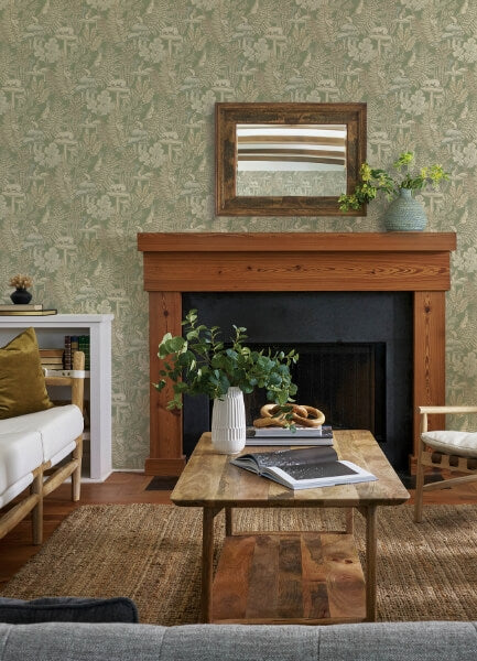 Holt Sage Woodland Wallpaper