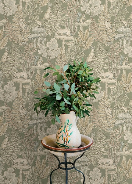 Holt Sage Woodland Wallpaper