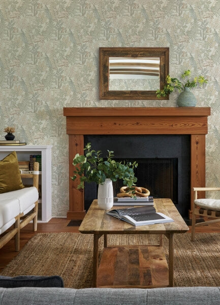 Holt Pastel Woodland Wallpaper