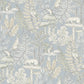 Holt Light Blue Woodland Wallpaper