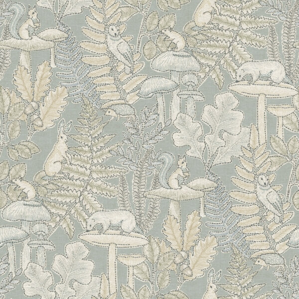 Holt Seafoam Woodland Wallpaper