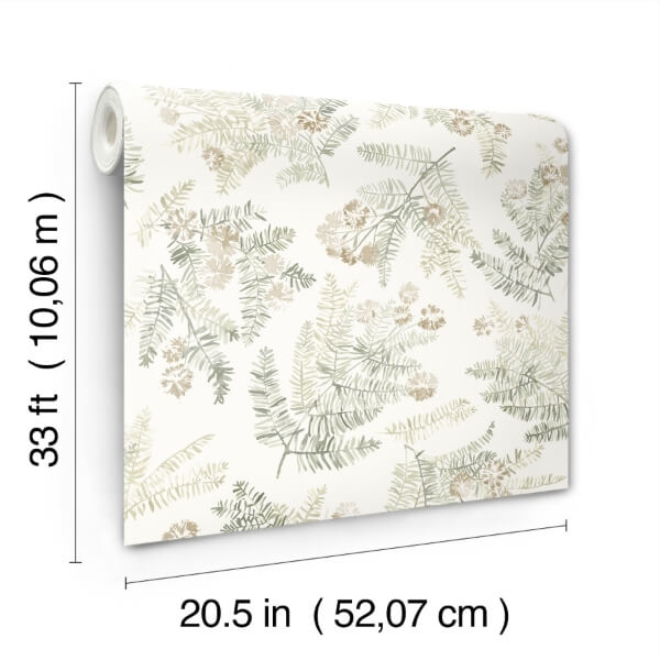 Frith Green Botanical Wallpaper