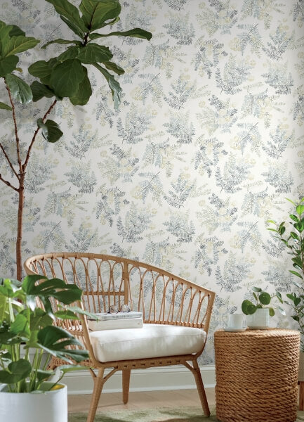Frith Sea Green Botanical Wallpaper