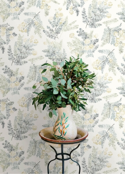 Frith Sea Green Botanical Wallpaper