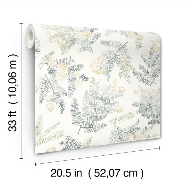 Frith Sea Green Botanical Wallpaper
