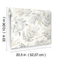 Frith Light Blue Botanical Wallpaper