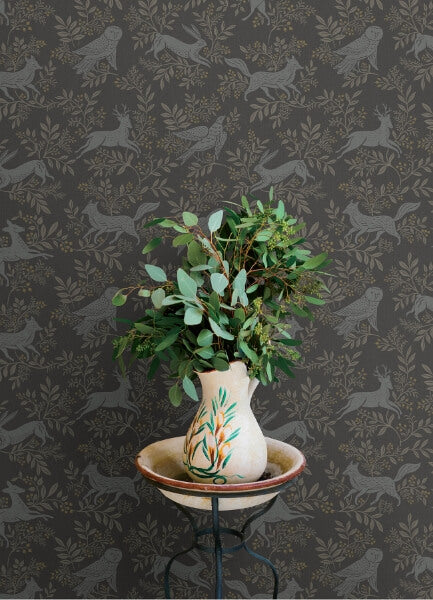 Revelry Black Forest Frolic Wallpaper