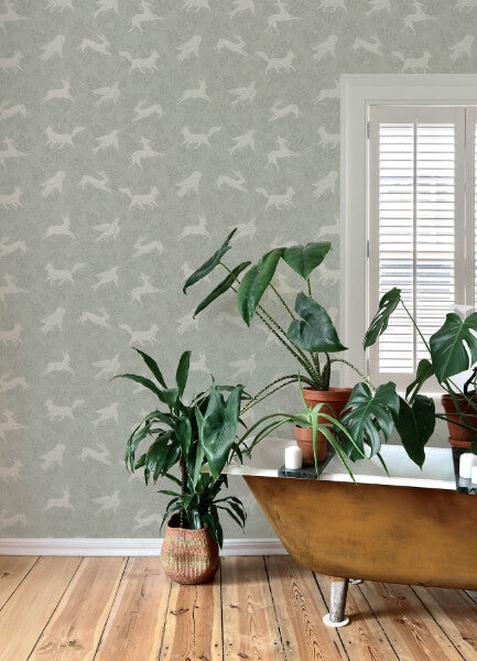 Revelry Sage Forest Frolic Wallpaper