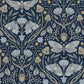 Mystic Moth Navy Forest Magic Wallpaper