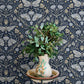 Mystic Moth Navy Forest Magic Wallpaper